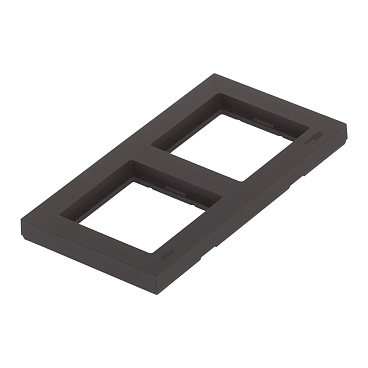 Рамка Systeme Electric AtlasDesign Aqua двухместная карбон (ATN441002)