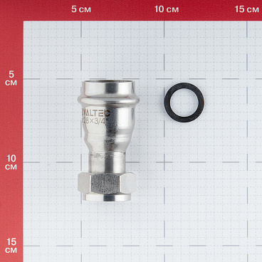 Соединитель VALTEC (VTi.908.I.002805) 28 мм х 3/4 ВР(г) нержавеющая сталь с накидной гайкой