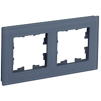 Рамка IEK Brite двухместная маренго (BR-M22-G-31-K35)