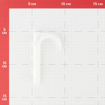Фиксатор одинарный j-образный Henco 70 мм для металлопластиковых труб 16-32 мм белый (10 шт.) (JCLIP-1632)