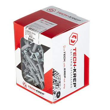 Дюбель-гвоздь 6x40 мм полукруглая манжета полипропилен (200 шт.)