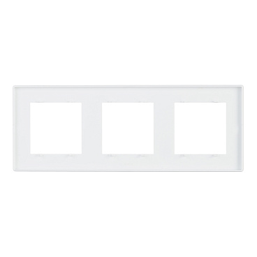 Рамка Simon 24 Harmonie трехместная белая (2400630-030)