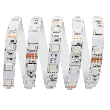 Лента светодиодная SMD 5050 Apeyron (000017) RGB свет 14,4 Вт 12 В IP20 5 м