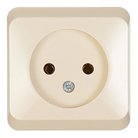 Розетка Systeme Electric Этюд накладная кремовая (PA16-001K)