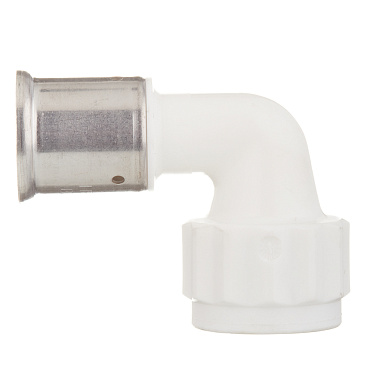 Угол Henco (6PKW-2605) 26(пресс) х 3/4 ВР(г) PVDF белый