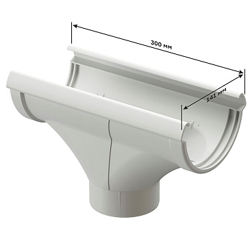 Воронка желоба Docke Lux пластиковая d140-100 мм шоколад RAL 8019