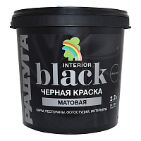 Краска моющаяся Радуга ВД-АК 26 черная 2,7 л