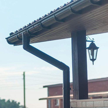 Желоб водосточный Docke Premium пластиковый d120 мм 3 м горький шоколад RAL 8019