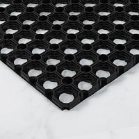 Коврик придверный резиновый Руберг 50х80 см черный