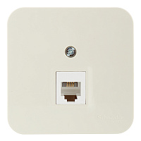 Розетка телефонная Systeme Electric Blanca накладная бежевая (BLNIA011007)