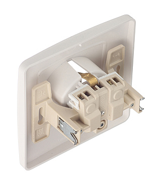 Розетка Systeme Electric Blanca встраиваемая белая со шторками (BLNRS001111)