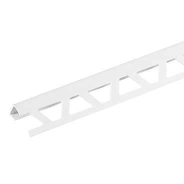 Уголок ПВХ для кафельной плитки внутренний 10 мм 2,5 м белый