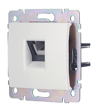 Розетка телефонная Legrand Valena встраиваемая белая RJ11 (694274)