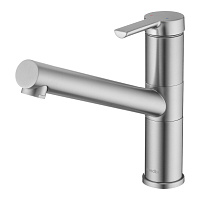 Смеситель для кухни Swedbe Selene Plus нержавеющая сталь с поворотным изливом однорычажный (7042)
