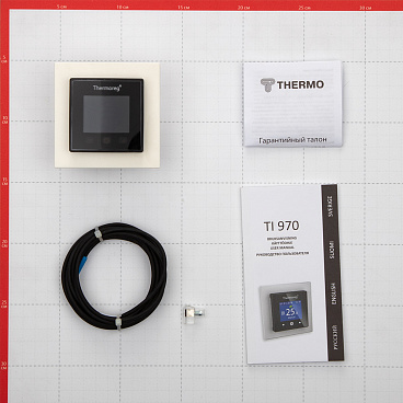 Терморегулятор программируемый для теплого пола Thermoreg TI-970 черный