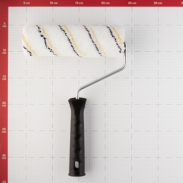 Валик микрофибра 180 мм d45 мм ворс 9 мм для водной основы с ручкой Hesler Gamburg