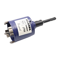 Коронка алмазная Hilberg Laser Magnet (HMM68) по бетону 68 мм с хвостовиком SDS-plus