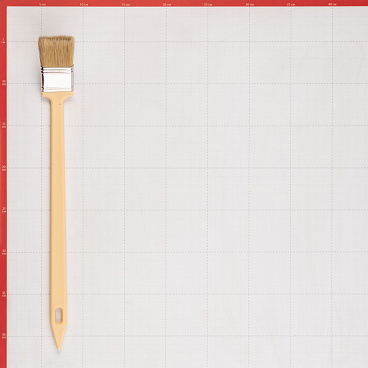 Кисть радиаторная натуральная щетина пластиковая ручка Beorol 38х9 мм для эмалей и лаков на алкидной основе