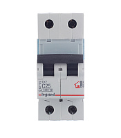 Автоматический выключатель модульный Legrand TX3 2P 25А тип C 6 кА 230/400 В (404044)