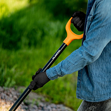 Лопата совковая Plantic Terra стальная прямоугольная с металлическим черенком 1010 мм (11007-01)