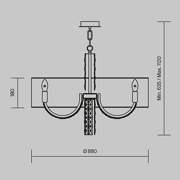 Подвесной светильник Maytoni DIA008PL-08CH