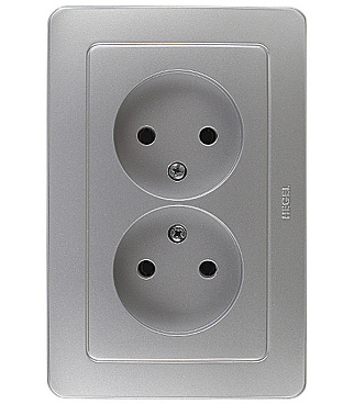 Розетка Hegel Master встраиваемая серебро (РС16-341-06)