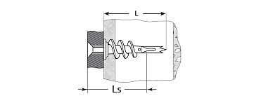 Дюбель металлический со сверлом, для гипсокартона, с оцинкованным саморезом, 33 мм, 3 шт, ЗУБР
