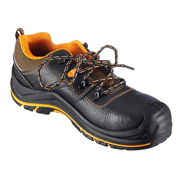 Полуботинки кожаные с перфорацией и защитным подноском и стелькой размер 40 черные Мистраль PRB8-CSW (119191)