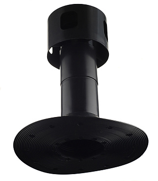 Аэратор точечный Поливент Премиум Ultra-110 d110 мм для плоской кровли черный