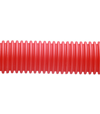 Труба гофрированная 40 мм СТС для металлопластиковых труб d26 мм красная (30 м)