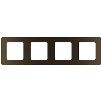 Рамка Legrand Inspiria четырехместная бронза (673969)