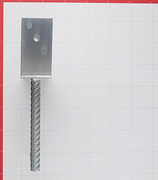 Опора колонны бруса U-образная оцинкованная d19 140х325х120х4 мм