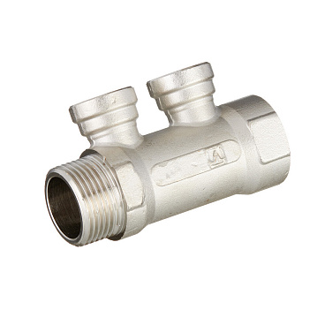 Коллектор Valtec 1 ВР(г) х 2 выхода 1/2 ВР(г) х 1 НР(ш) (VTc.550.N.0602)