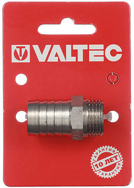 Штуцер Valtec для присоединения шланга 1/2 НР(ш) х 20 мм латунный (VTr.650.N.0420)
