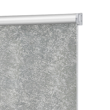Рулонная штора блэкаут 60х160 см Decofest Марбл мини серая