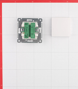 Выключатель Hegel Master одноклавишный встраиваемый белый (ВС10-411)