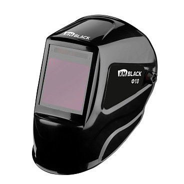 Маска сварщика КМ Black Ф-10 4-13 DIN хамелеон 100х96 мм