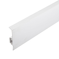 Плинтус ПВХ напольный Salag NG 80 мм белый 2500 мм