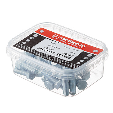 Болт оцинкованный M8x25 мм DIN 933 10,9 (40 шт.)