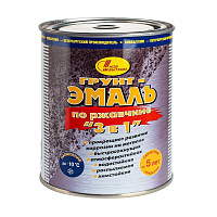 Грунт-эмаль по ржавчине 3в1 Новбытхим желтая RAL 1003 полуматовая 2,7 л