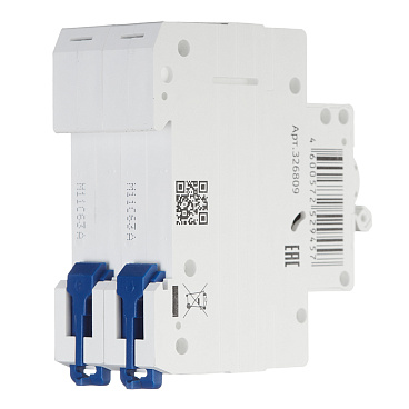 Автоматический выключатель модульный КЭАЗ OptiDin BM63 2P 63А тип C 4,5 кА 230/400 В (326809)