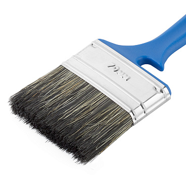 Кисть плоская смешанная щетина пластиковая ручка Wenzo Pro 70х12 мм для красок на водной основе