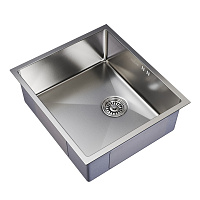 Мойка для кухни Mixline Pro 50х44х20 см врезная с сифоном сталь сатин (548568)