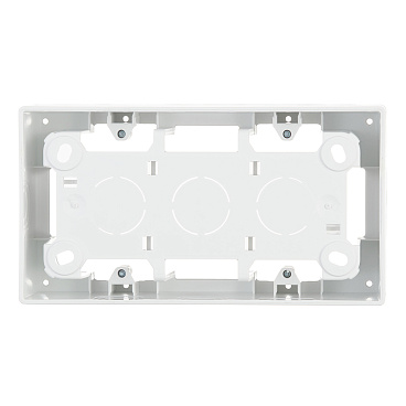 Коробка монтажная Simon 24 Harmonie двухместная накладная белая (2400752-030)