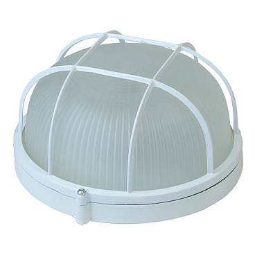 Светильник накладной Svet НБП 03-60-002 E27 60 Вт IP54 белый с решеткой призма (1301-00060)