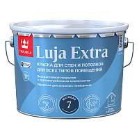 Краска моющаяся Tikkurila/Tikkivala Luja Extra матовая база С бесцветная 9 л