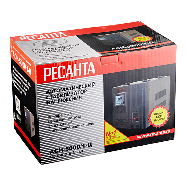 Стабилизатор напряжения Ресанта АСН-5000/1-Ц однофазный 220 В 5 кВт переносной