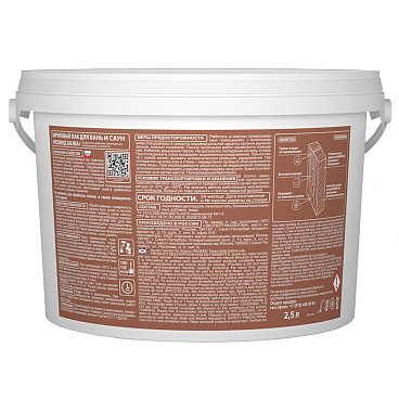 Лак акриловый Neomid Sauna бесцветный 2,5 л полуматовый