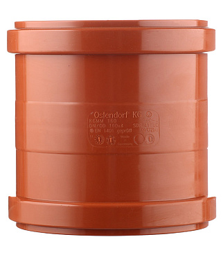 Муфта Ostendorf KGMM d160 мм пластиковая для наружной канализации (222510)