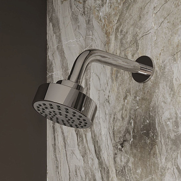 Держатель для верхнего душа Iddis Built-in Shower Accessories 132 мм настенный нержавеющая сталь хром (001MINSi61)